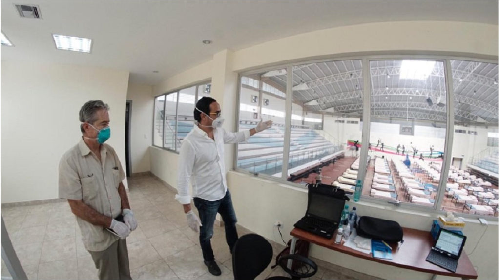 Nuevos espacios para pacientes con Covid-19 se habilitan en Guayaquil