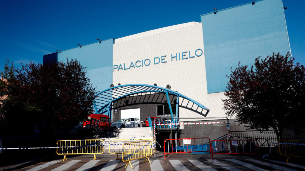 El Palacio de Hielo se usará como morgue en Madrid