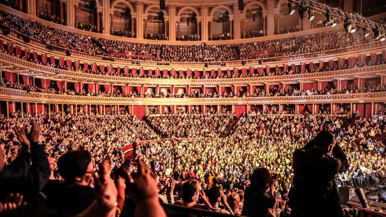 El Royal Albert Hall de Londres, en una de sus tantas presentaciones.
