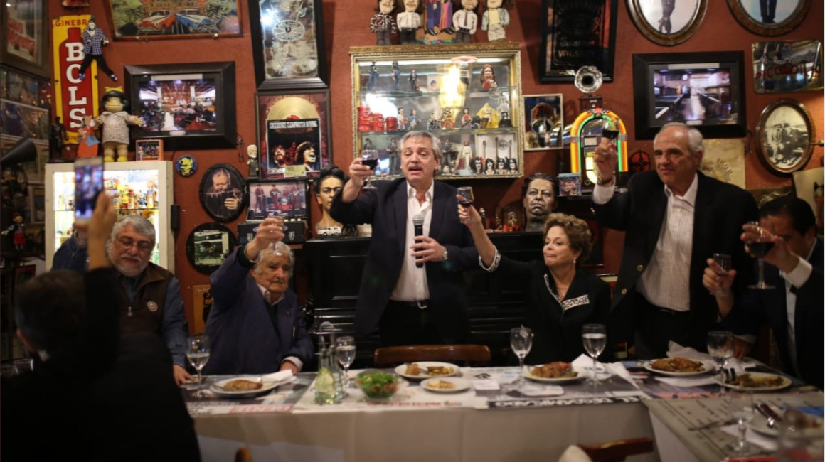 Reunión de los miembros del Grupo de Puebla, el 8 de noviembre de 2019, en Argentina, para festejar la liberación del expresidente brasilero Lula da Silva.