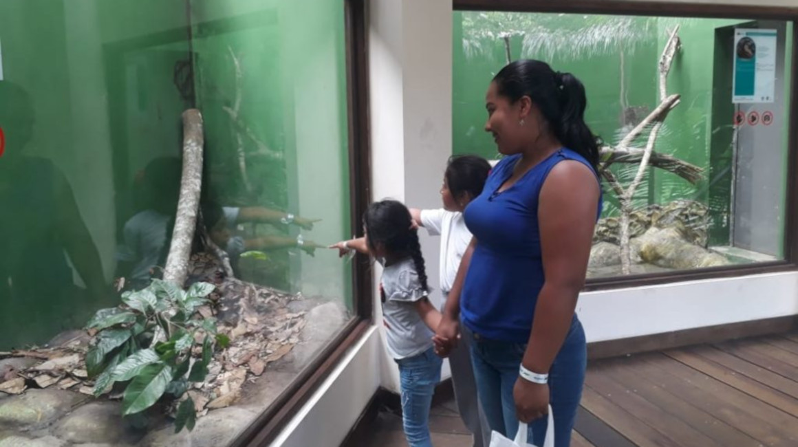 Ciudadanos visitan el Parque Turístico Nueva Loja, espacio administrado por Inmobiliar y que abrió sus puertas al público el 31 de octubre de 2019.