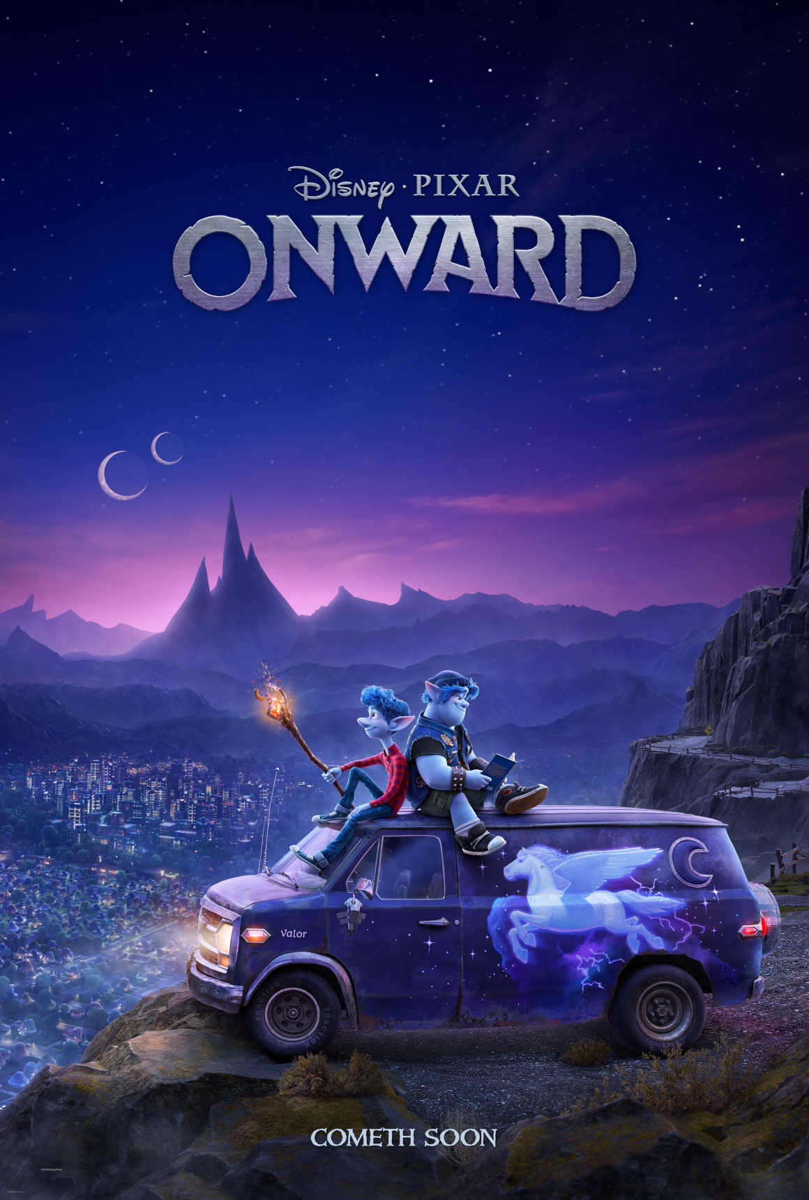 Poster oficial de 'Unidos' ('Onward') la nueva película de Disney Pixar.