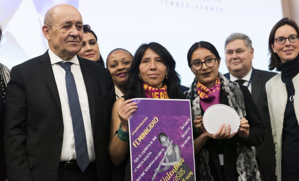 Plataforma ‘Vivas nos queremos’ gana importante premio en Francia