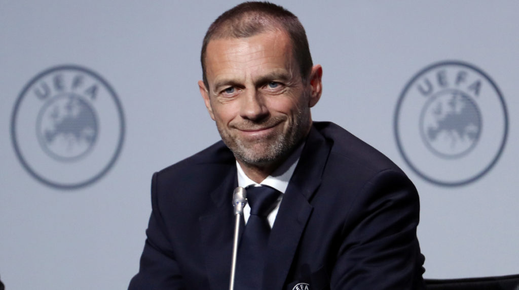 UEFA da a las ligas hasta 25 de mayo para presentar plan de reanudación