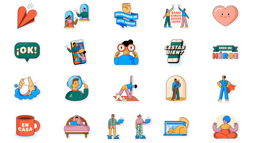 WhatsApp y la OMS lanzan una colección de ‘stickers’