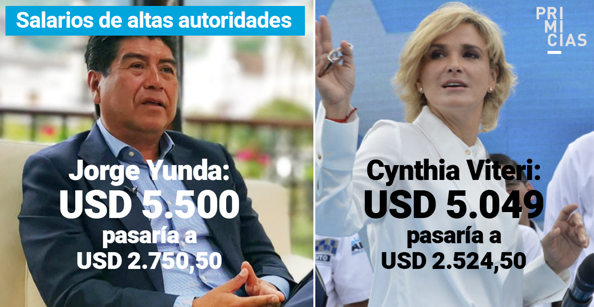 Estos serían los nuevos salarios de los alcaldes de Quito y Guayaquil, ante el anuncio del presidente Lenín Moreno.