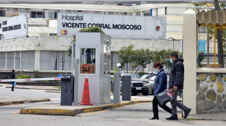 El Hospital Vicente Corral Moscoso de Cuenca, este 1 de abril del 2020.