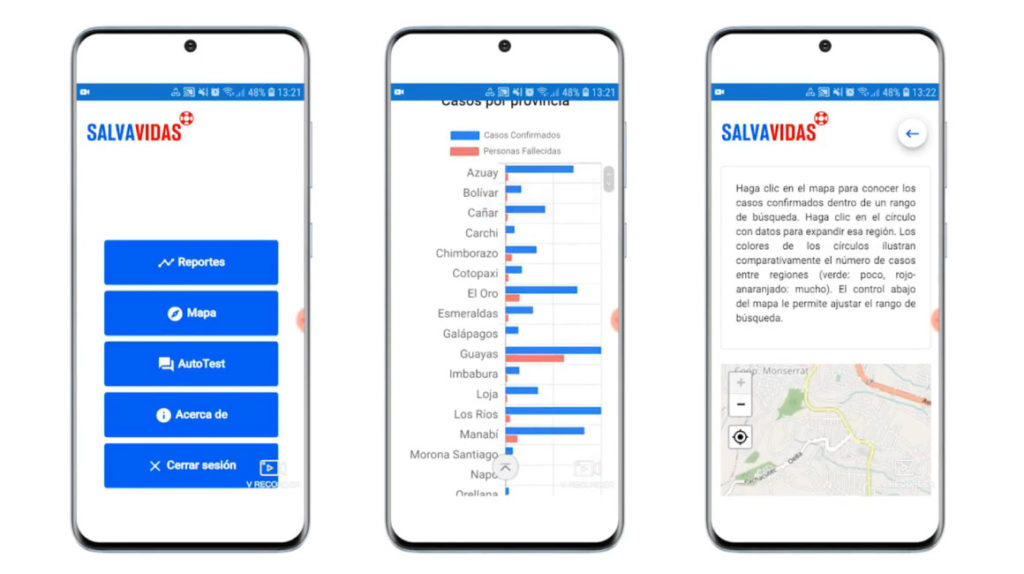 SalvaVidas, la ‘app’ que muestra las zonas de mayor contagio