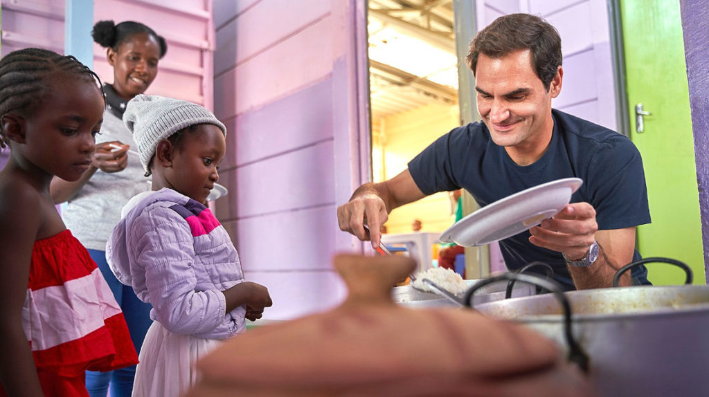 La Fundación de Roger Federer dona USD 1 millón para niños de África