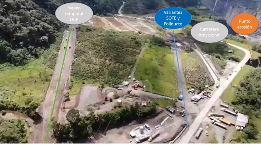 Una foto panorámica sobre la nueva infraestructura vial y petrolera construida en la zona de San Rafael, este 25 de junio.