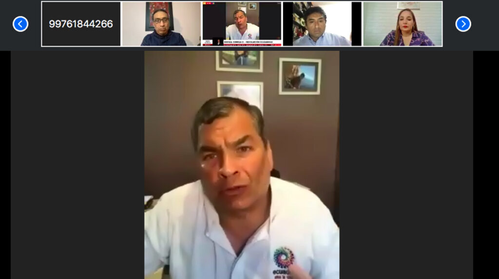 Rafael Correa: ‘Si me permiten, seré candidato’