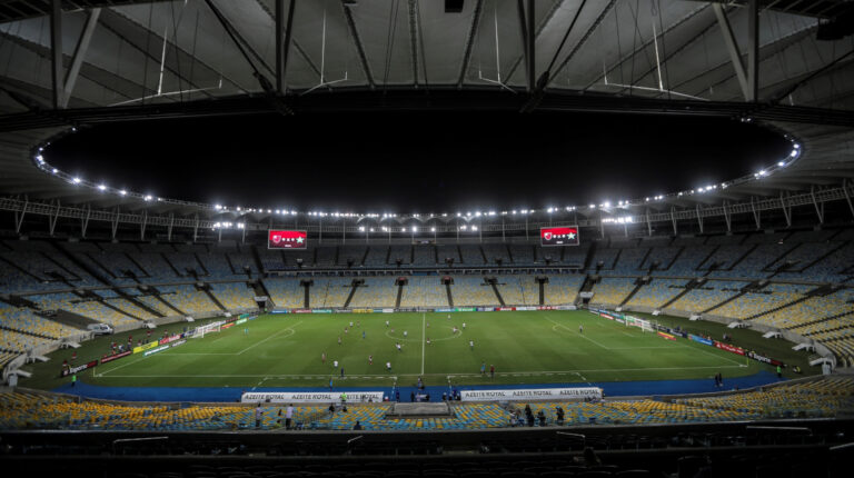 Imagen panorámica del estadio Maracaná de Río de Janeiro, Brasil, que recibirá la final de la Copa Libertadores 2020.