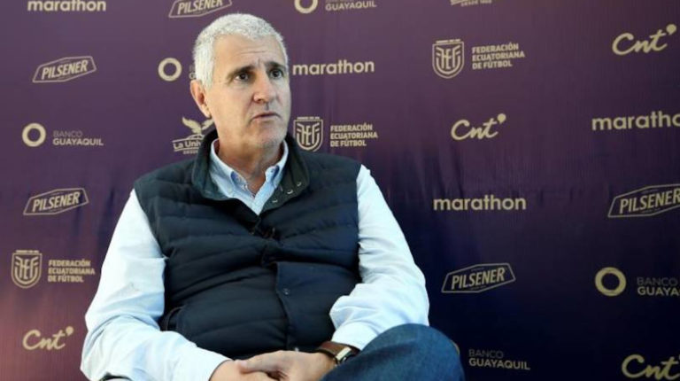 Antonio Cordón, director deportivo de la Federación Ecuatoriana de Fútbol (FEF).