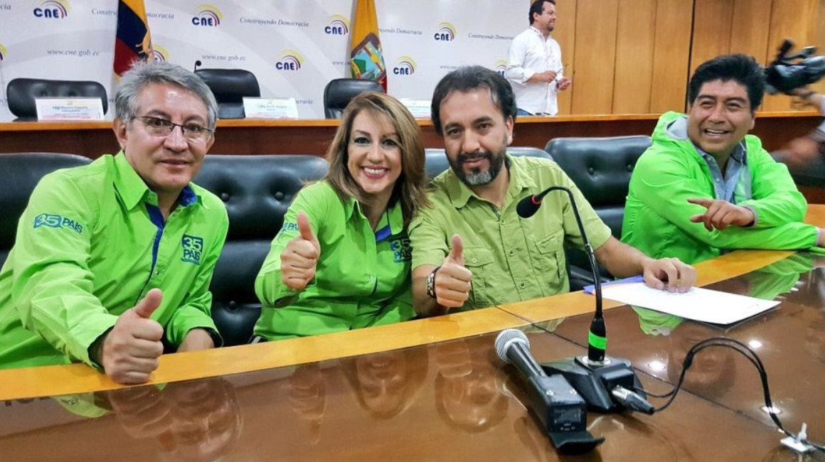 Los candidatos de Alianza PAIS por Pichincha, inscribieron sus candidaturas en noviembre de 2016, entre ellos Jorge Yunda.