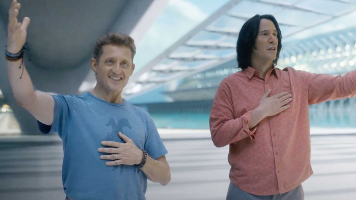 Alex Winter y Keanu Reeves, en una escena de Bill & Ted: Face the music.