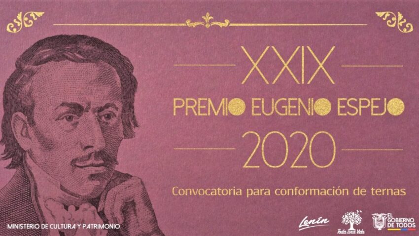 Imagen de la convocatoria a postular candidatos al Premio Nacional Eugenio Espejo 2020.