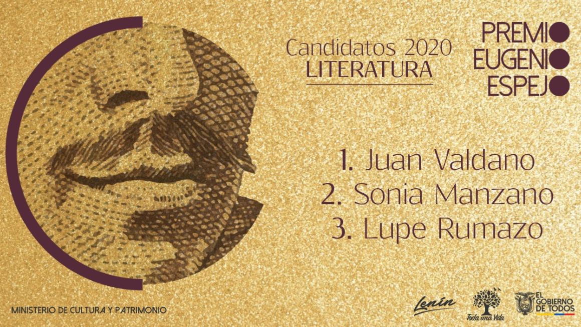 Candidatos nominados a la categoría de Literatura.