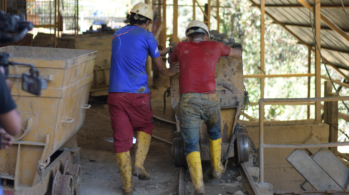 En Portovelo (El Oro) se han reanudado las actividades en las empresas mineras. 