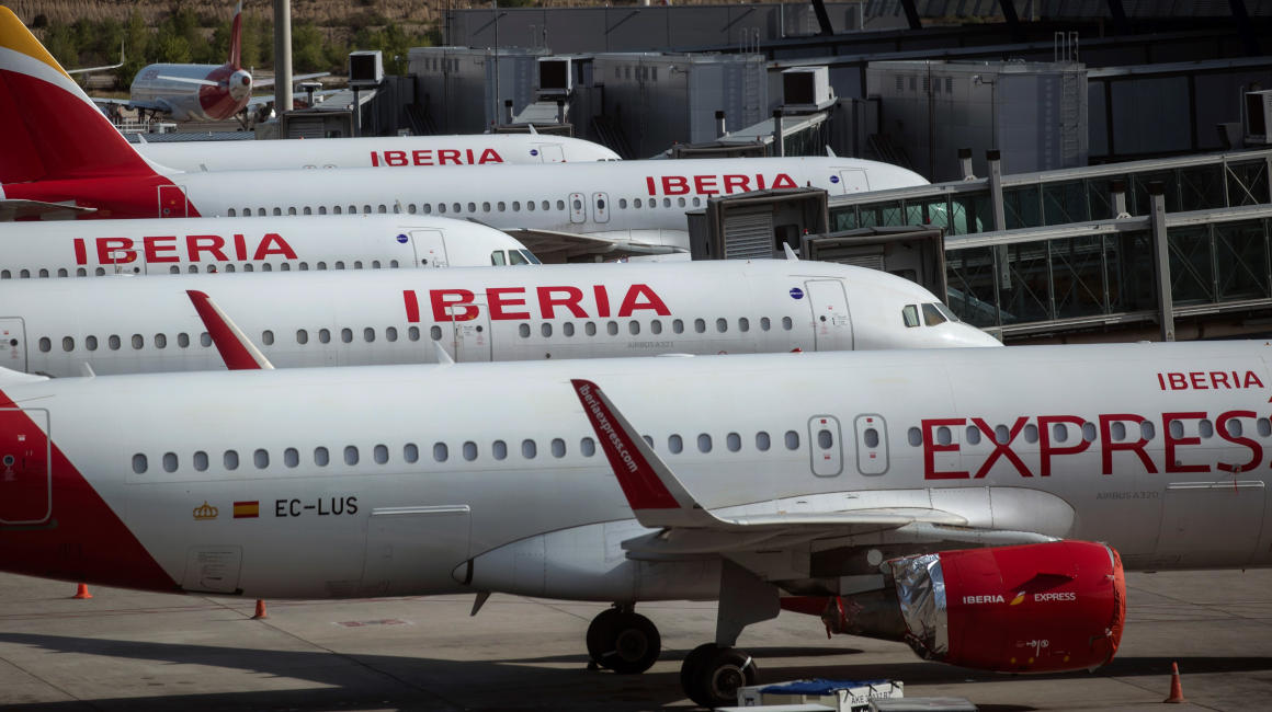 Avión de la compañía Iberia vuelos Quito Madrid