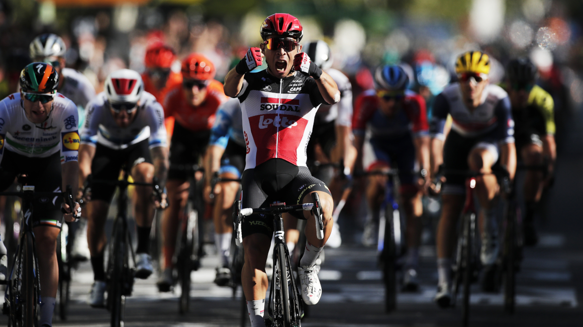 Caleb Ewan fue el más rápido en el esprint de la Etapa 4 del Tour de Francia, este lunes 31 de agosto de 2020.