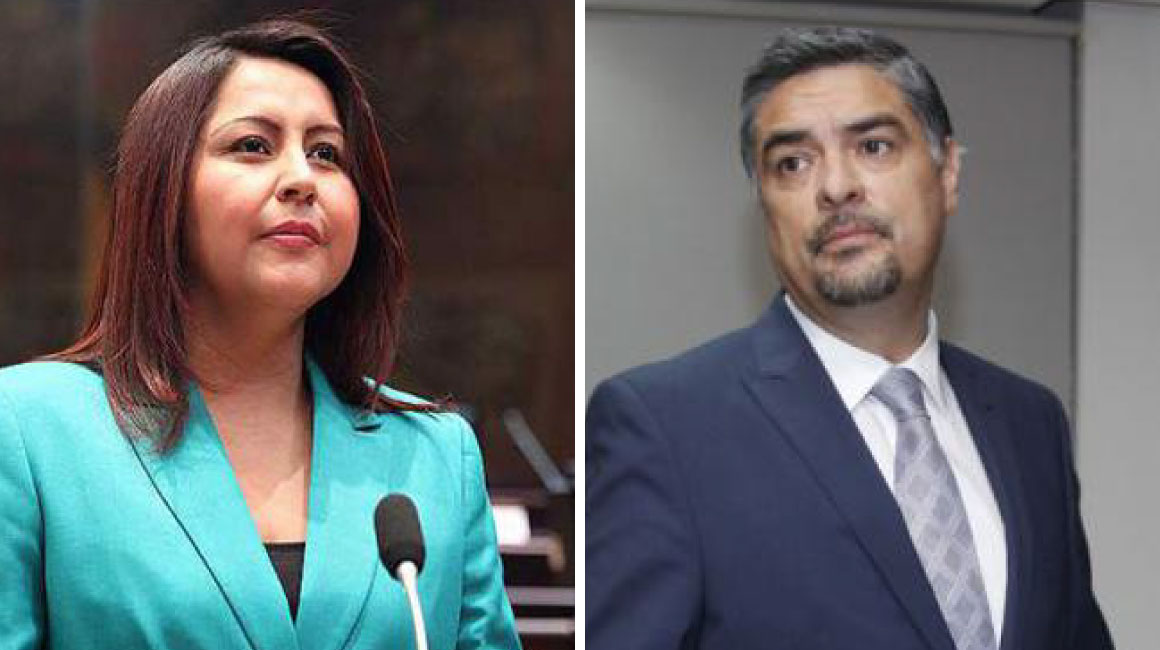 Ximena Peña y Patricio Barriga, el binomio de Alianza PAIS.