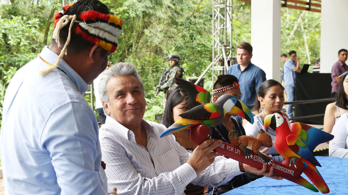 En Tena el 12 de febrero de 2019, el presidente Lenín Moreno entregó las nuevas instalaciones de la universidad amazónica IKIAM.