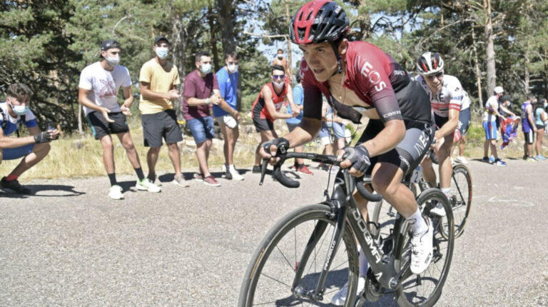 Richard Carapaz en la última etapa de la Vuelta a Burgos 2020, el sábado 1 de agosto.
