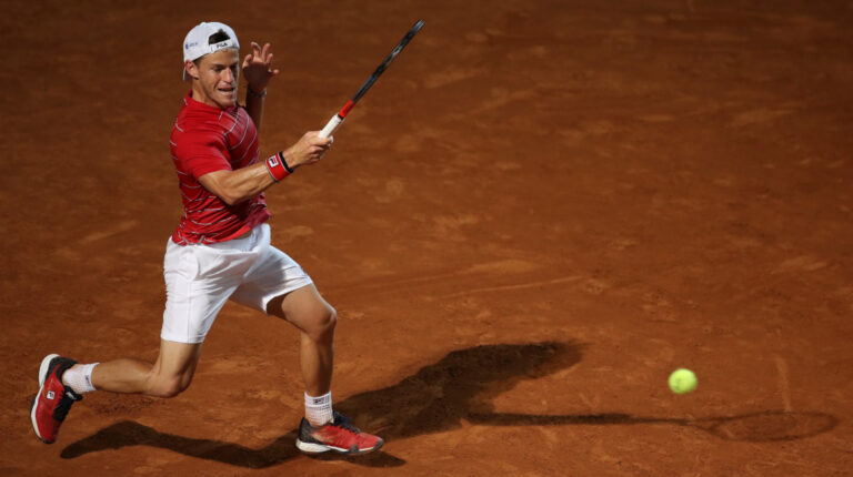 Diego Schwartzman durante la semifinal del ATP Masters 1.000 de Roma, el domingo 20 de septiembre de 2020.