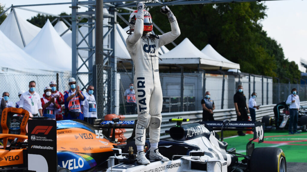 Pierre Gasly sorprende y se lleva el Gran Premio de Italia