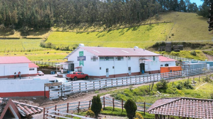 Planta de Grupo Grandes, en Sigchos, en la provincia de Cotopaxi. 
