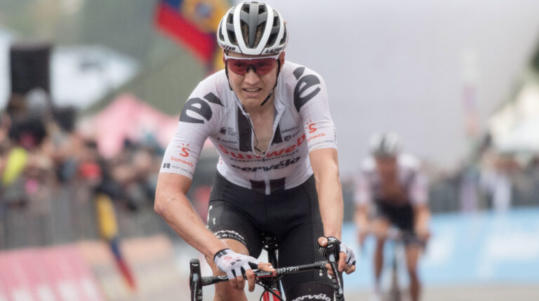 Wilco Kelderman, el nuevo líder de la clasificación general del Giro de Italia.