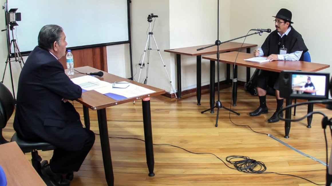 Proceso de entrevistas para el concurso de jueces de la Corte Nacional, en septiembre de 2017.