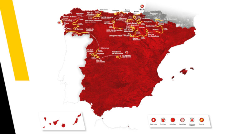 La Vuelta a España 2020 se correrá principalmente en el norte del país.
