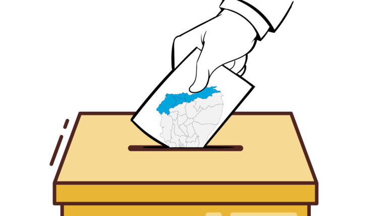 Ilustración sobre las elecciones en la frontera norte.