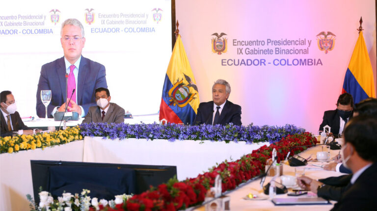 El IX Gabinete Binacional entre Ecuador y Colombia se celebró vía telemática, con el presidente Lenín Moreno como anfitrión, el 26 de noviembre de 2020.