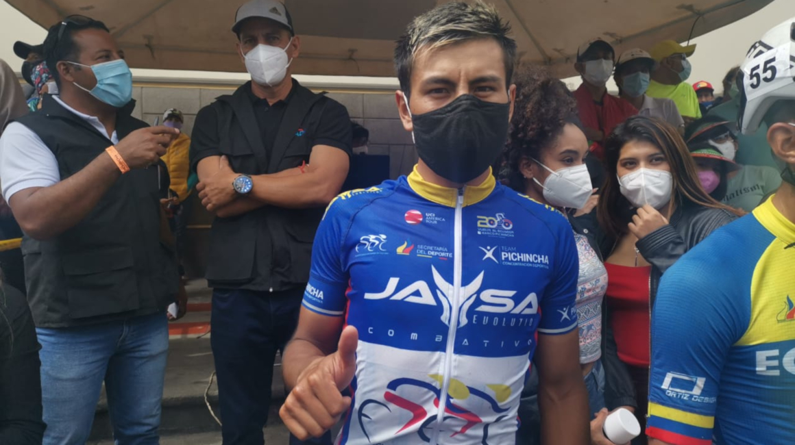Santiago Montenegro, el virtual campeón de la Vuelta al Ecuador.
