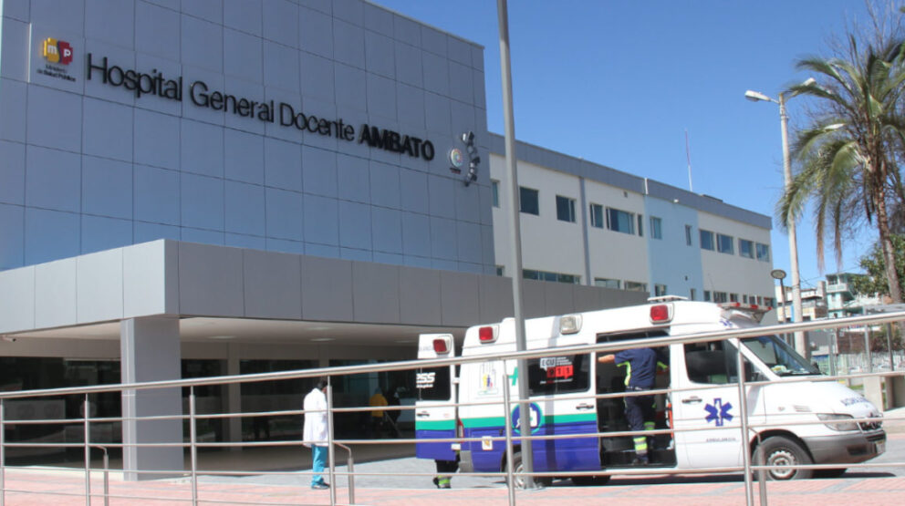 Imagen referencial de la fachada del Hospital Docente de Ambato, que es el que más observaciones tuvo en las auditorías de la Contraloría por la emergencia del Covid-19.