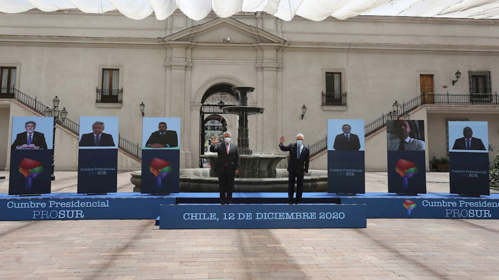 Los presidentes de Prosur respaldan al gobierno colombiano