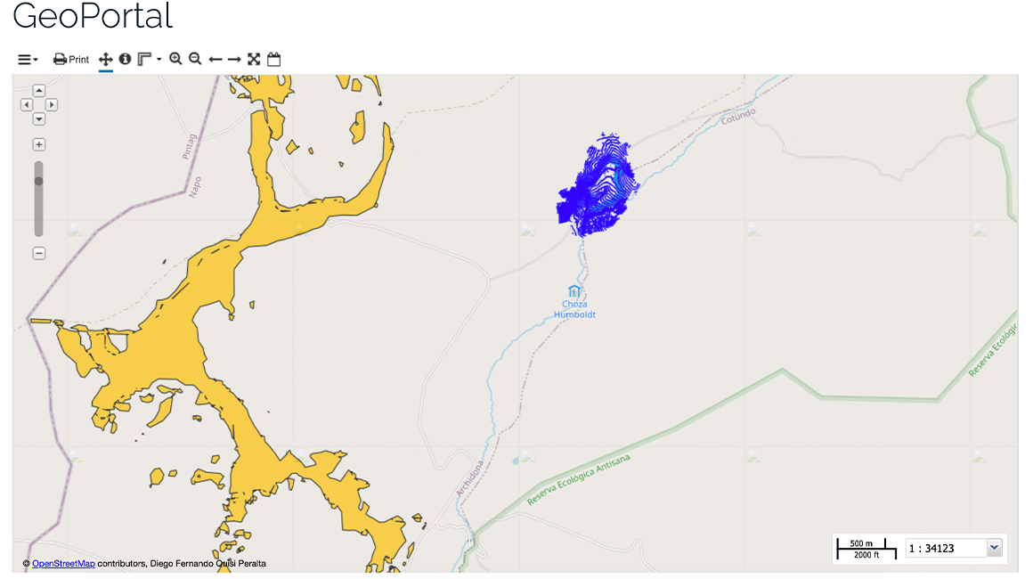 Mapa de los humedales monitoreados por Humegis