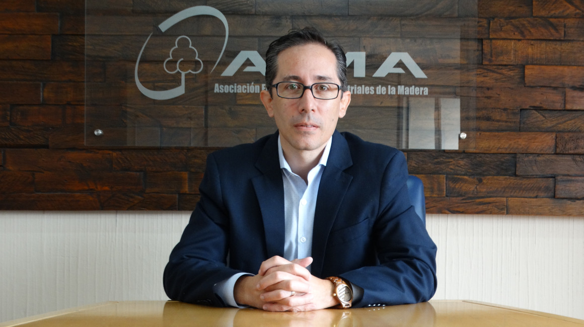 Christian Riofrío, director ejecutivo de la Asociación Ecuatoriana de Industriales de la Madera (AIMA).