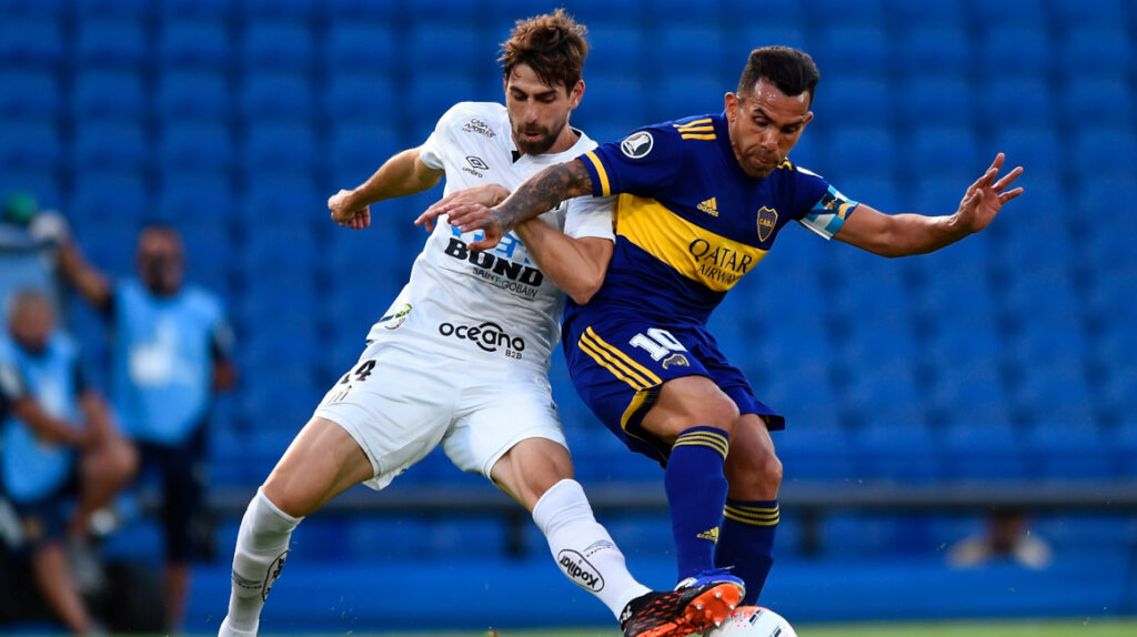Boca y Santos igualan en la semifinal de ida de la Libertadores