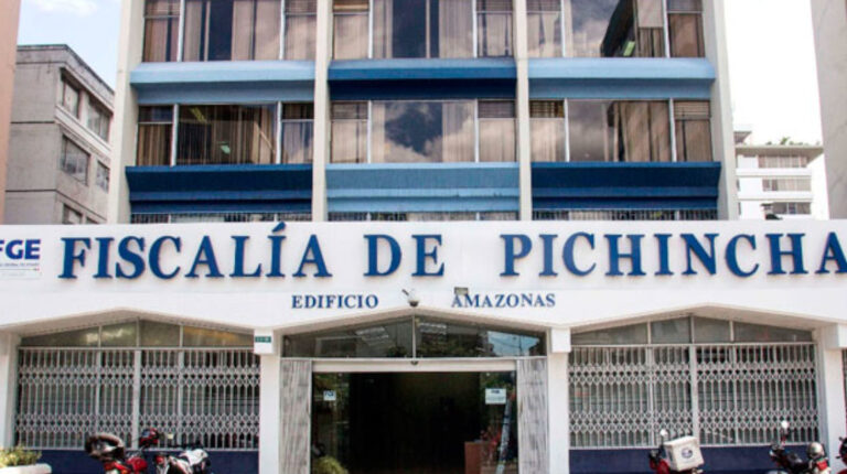 Imagen de la fachada de las oficinas de la Fiscalía de Pichincha, en el norte de Quito.