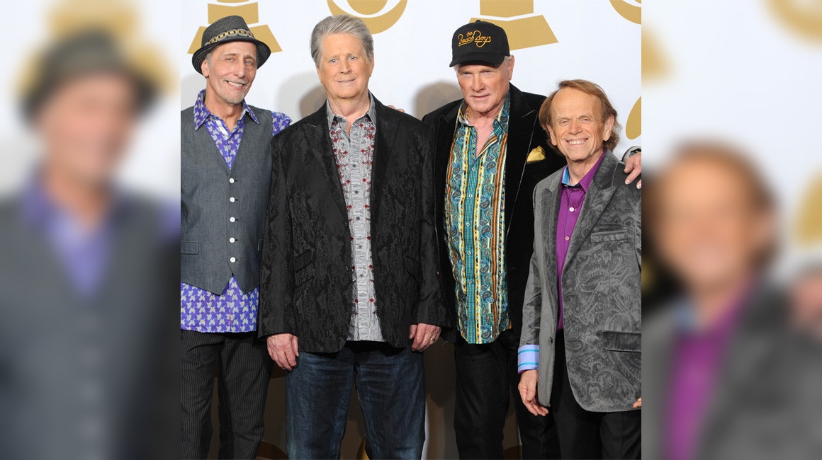 David Marks, Brian Wilson, Mike Love y Al Jardine, cuatro de los membros de The Beach Boys, en 2012.
