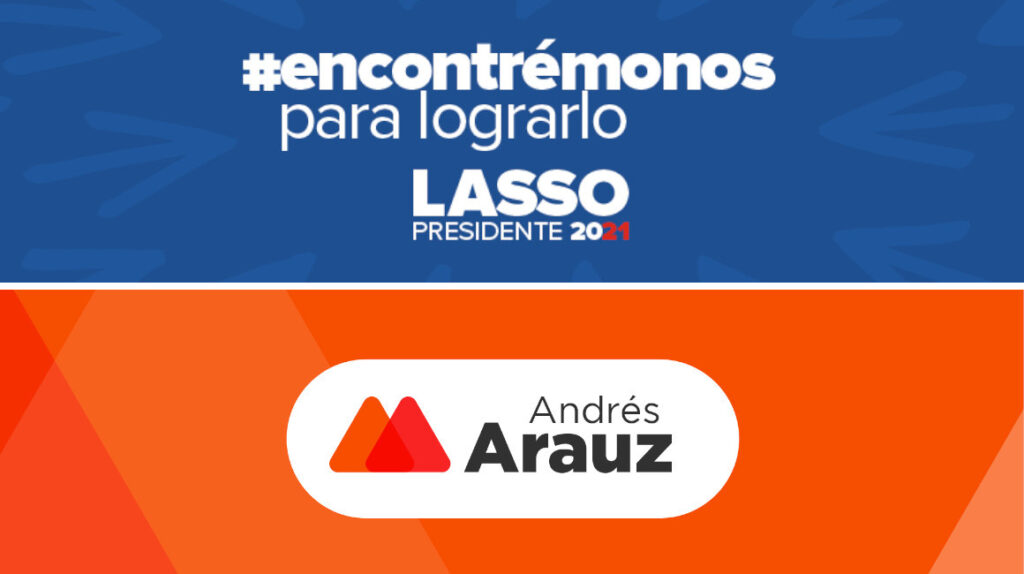 Lasso y Arauz se alejan de los vínculos partidistas en la campaña de segunda vuelta