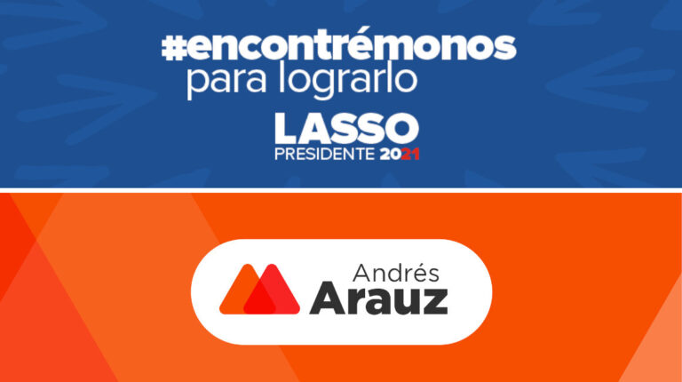 Los candidatos Guillermo Lasso y Andrés Arauz cambiaron su imagen de campaña para la segunda vuelta del 11 de abril de 2021.