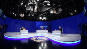 Andrés Arauz correísmo moderadora Claudia Arteaga Guillermo Lasso Creo debate presidencial
