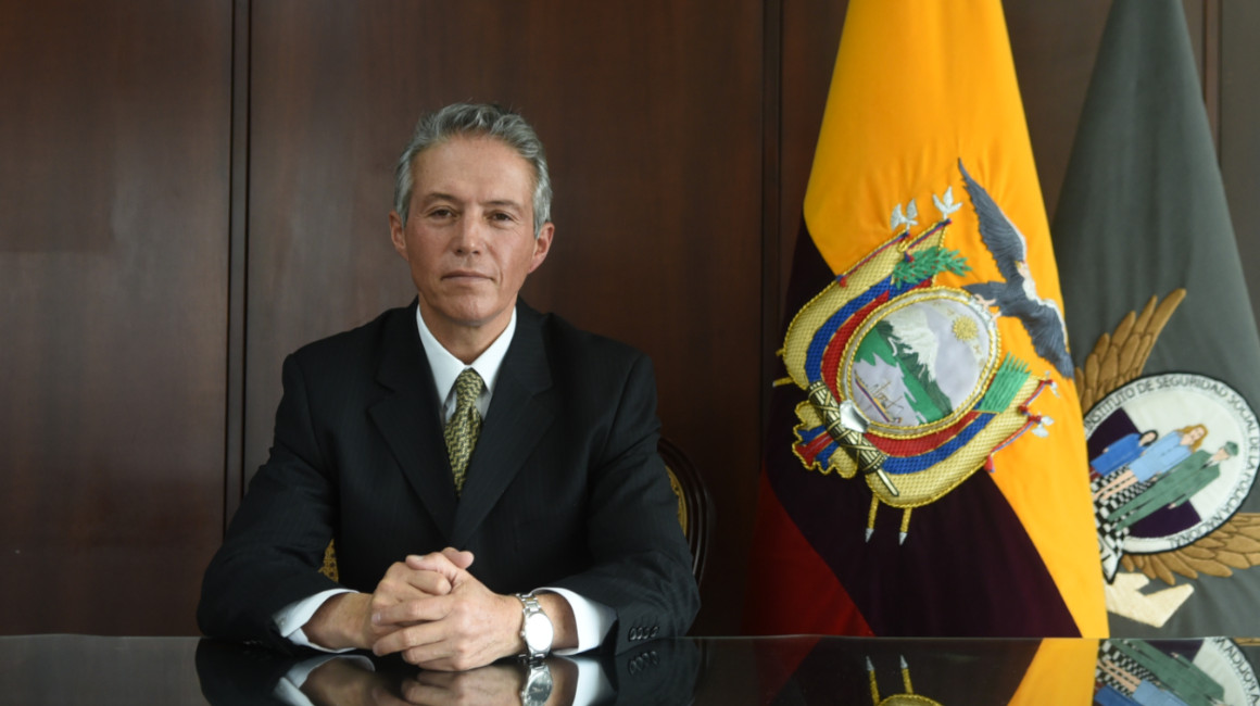 El general Juan Carlos Rueda, cuando era director del Isspol. 