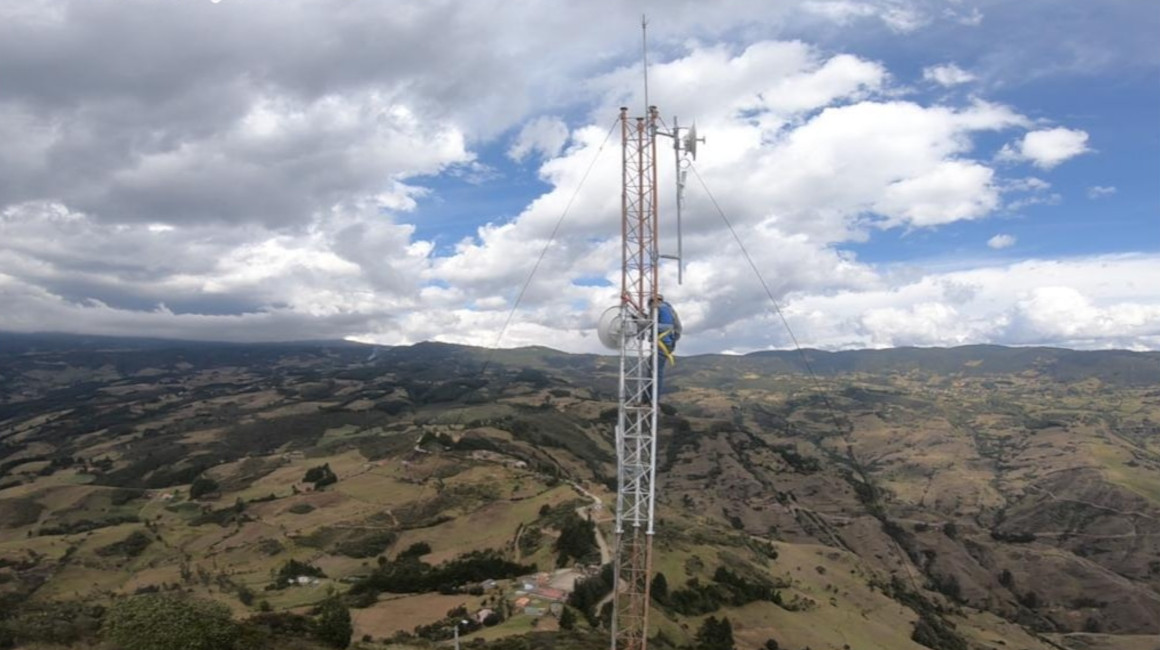 Otra de las antenas repetidoras en Nabón, Azuay. 