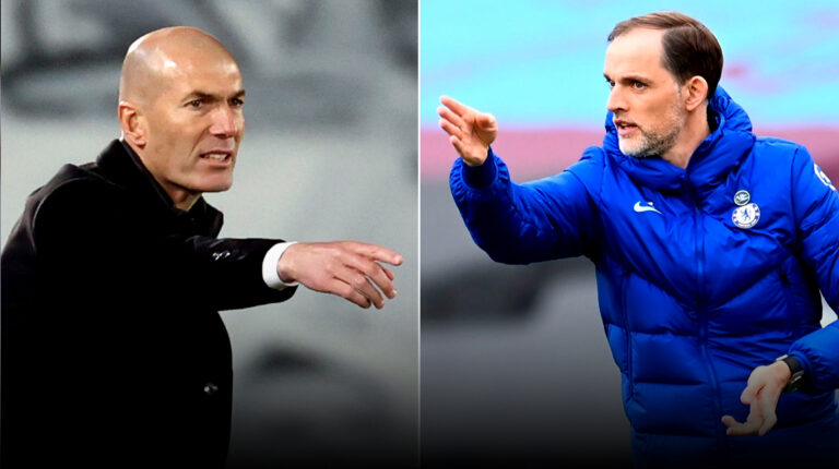 Zinedine Zidane y Thomas Tuchel