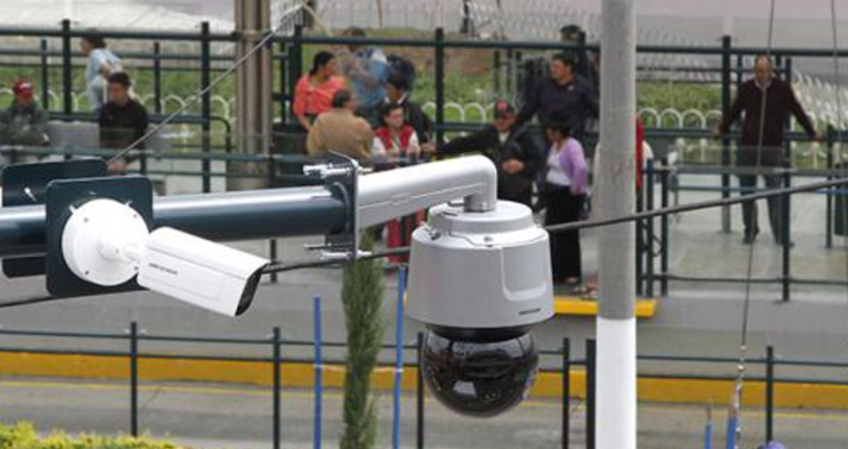 Las cámaras de reconocimiento facial se instalaron en 49 sectores del Centro Histórico en la primera fase. 